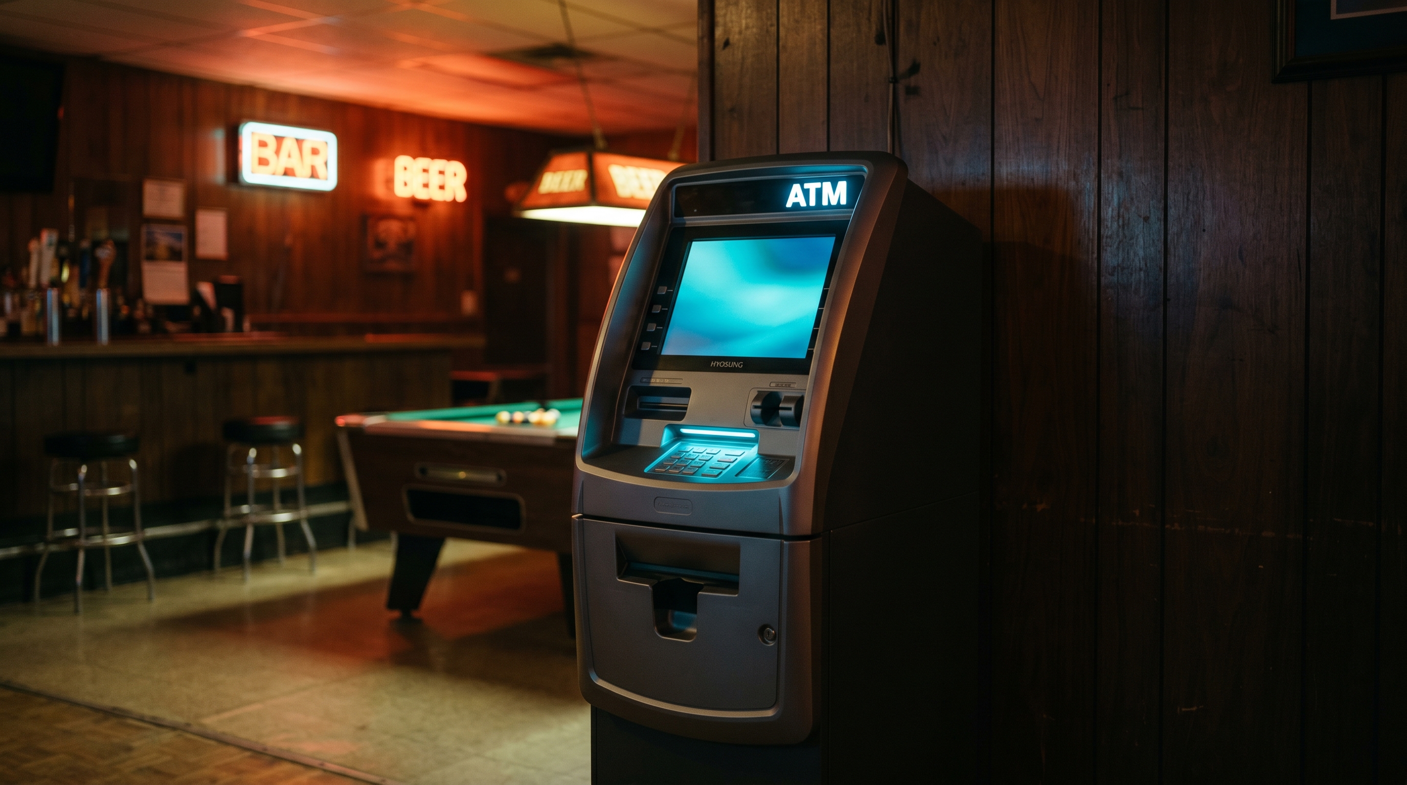 Hyosung Halo II ATMs placed by Social Amusements — Nautilus Hyosung Halo II.