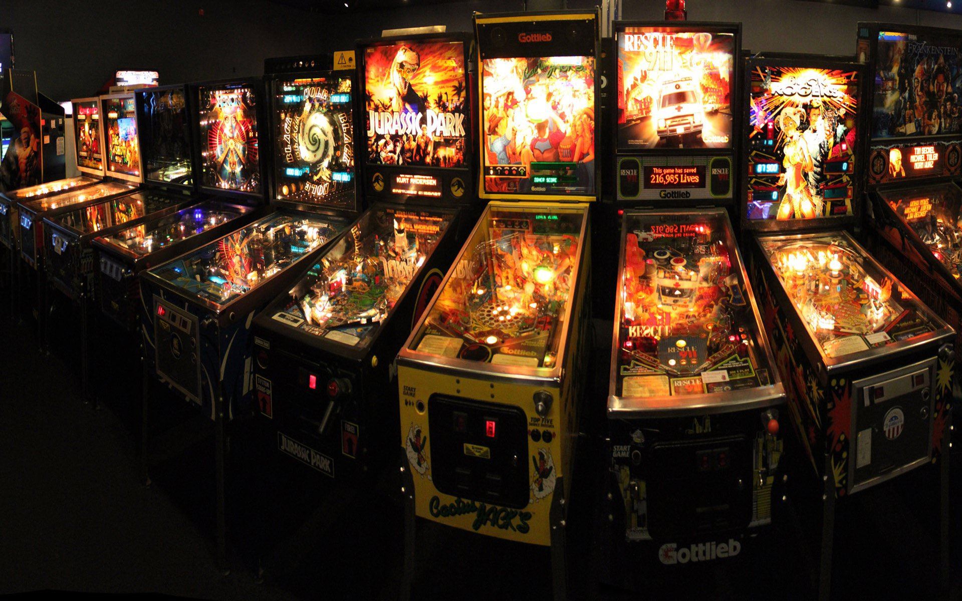 Bar Games placed by Social Amusements — Pinball, Big Buck Hunter, Boxer.